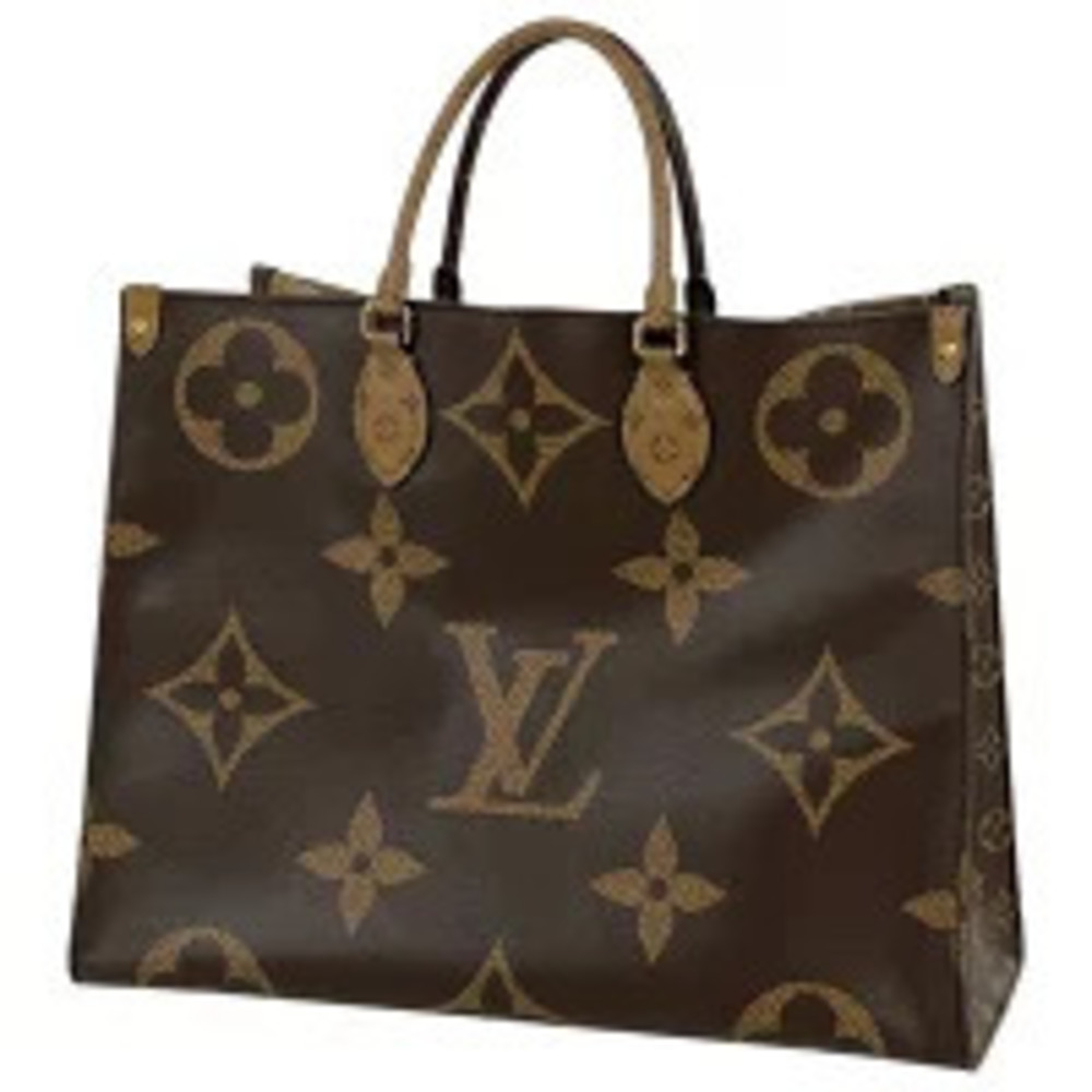 Louis Vuitton OnTheGo Shoulder Bag Monogram Giant Tote Reverse Brown